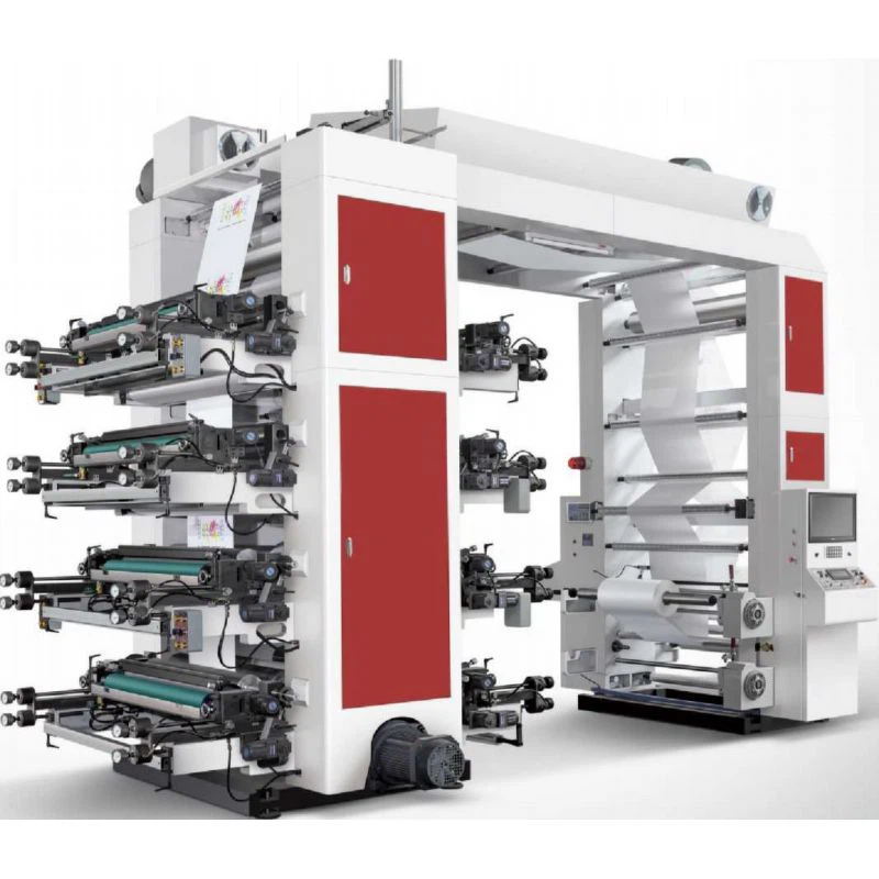 8 Colours Stack Type Flexo Printing Machine 8 Colours Stack Type Flexo Printing Machine